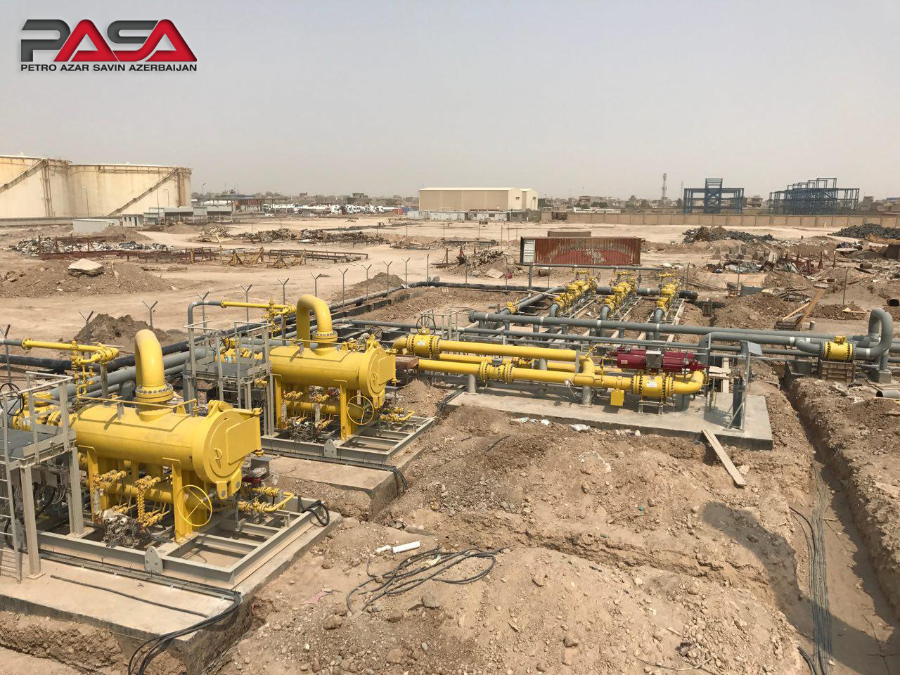  راه اندازی و بهره برداری از ایستگاه تقلیل فشار گاز (ICG) نیروگاه الصدر بغداد
