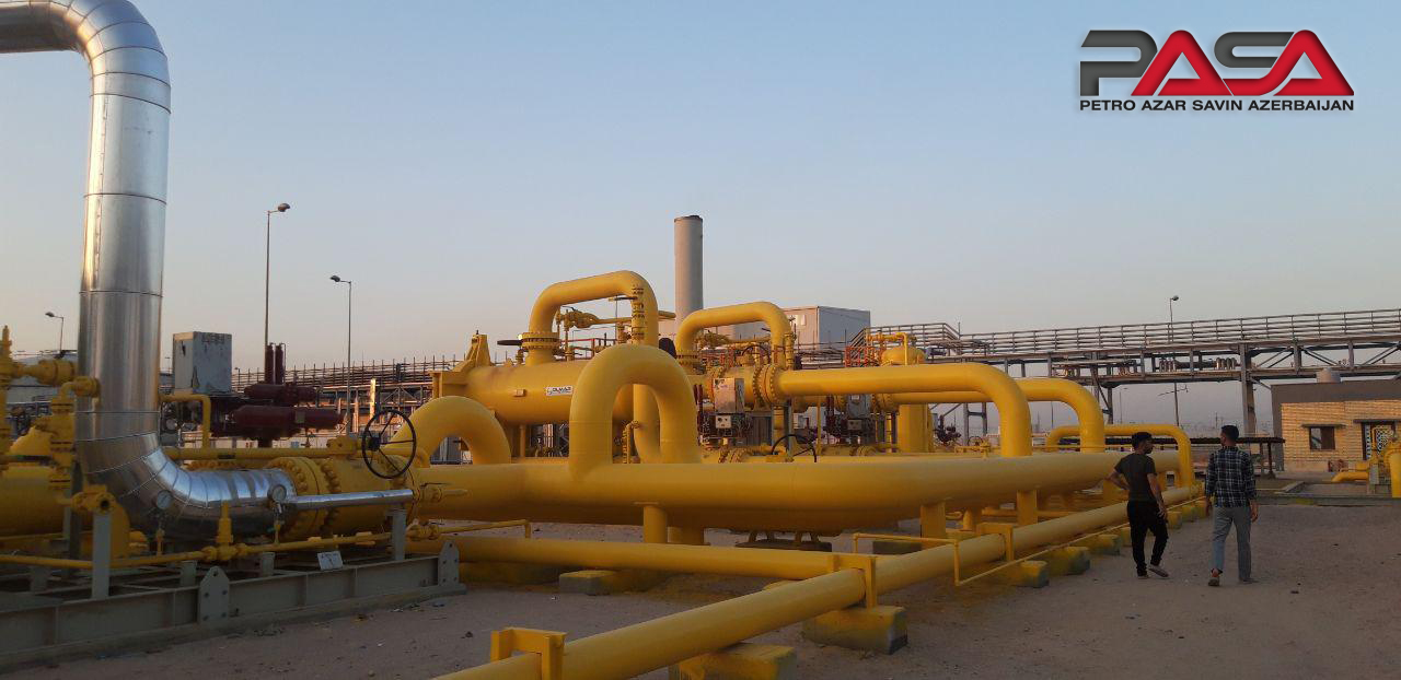 راه اندازی ایستگاه تقلیل فشار گاز نیروگاه الشط بصره