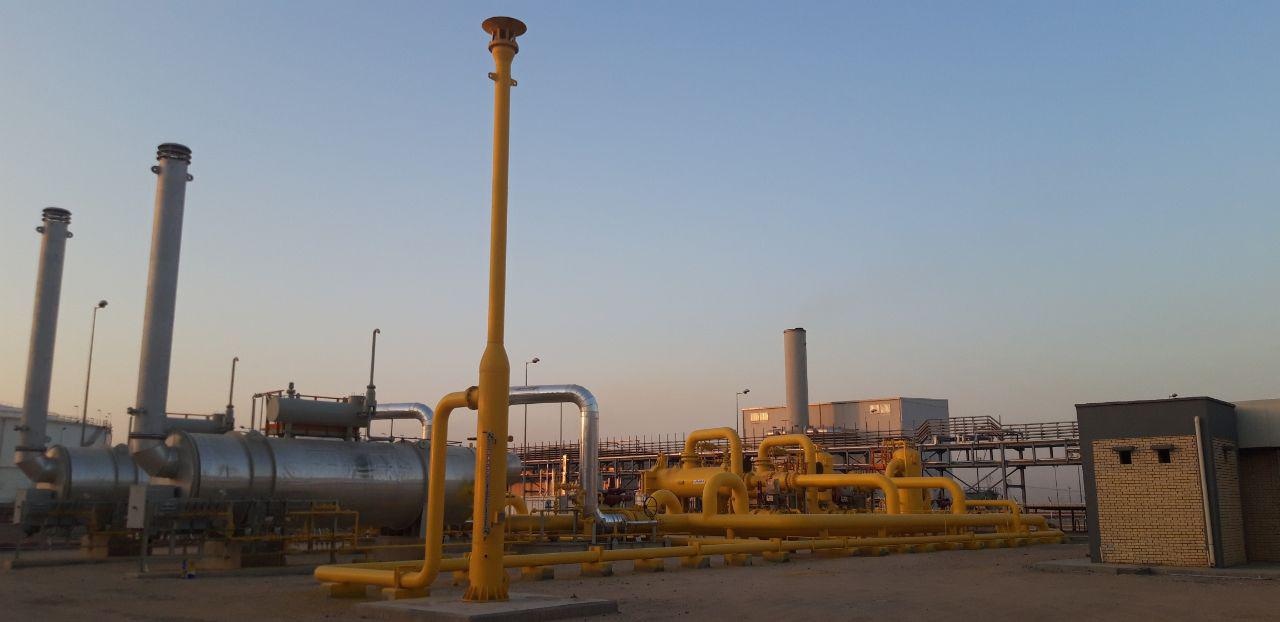  راه اندازی ایستگاه تقلیل فشار گاز نیروگاه الشط بصره